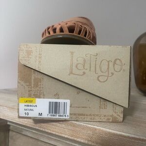 Latigo leather mule.